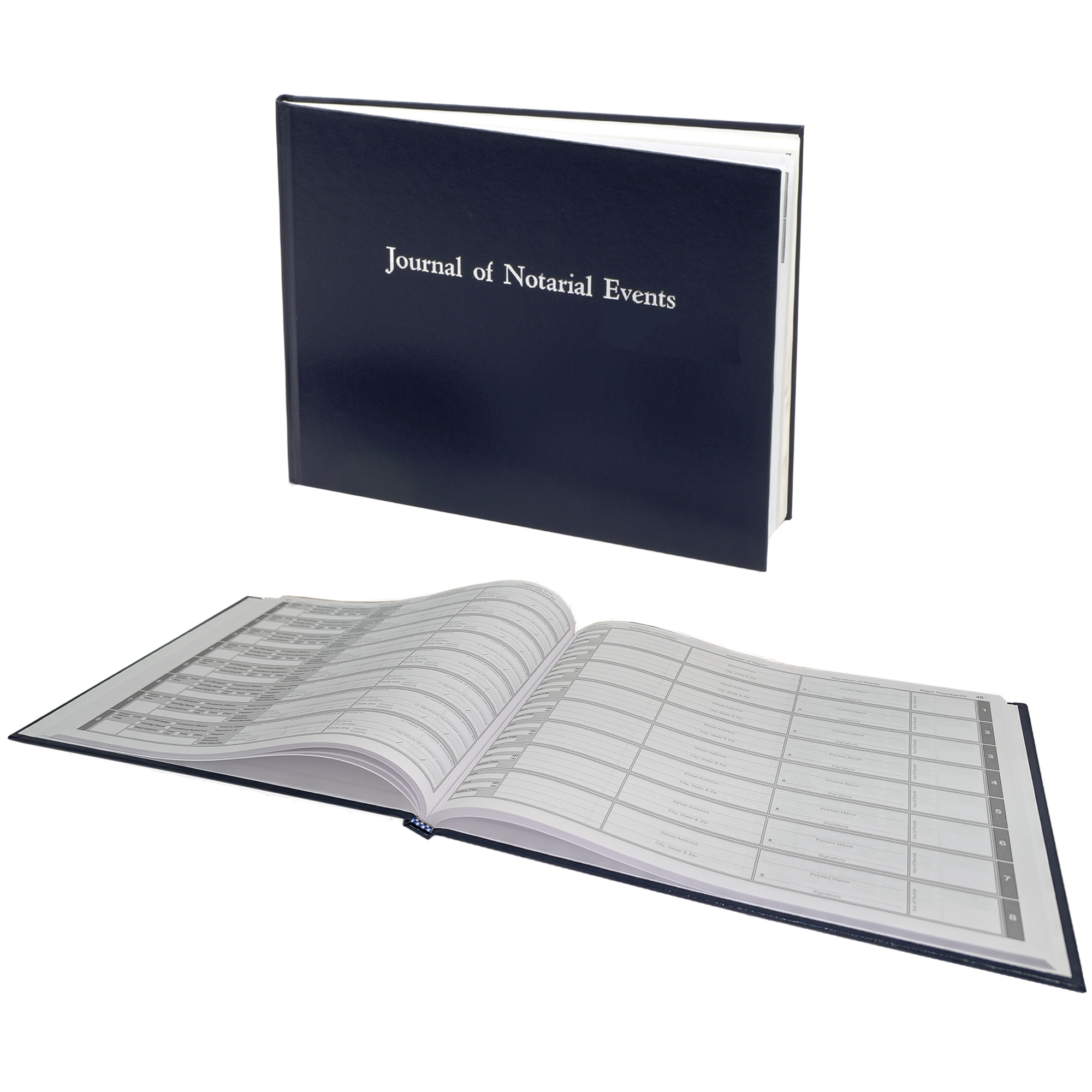 Nebraska Hard Cover Notary Public Journal - 488 Entries