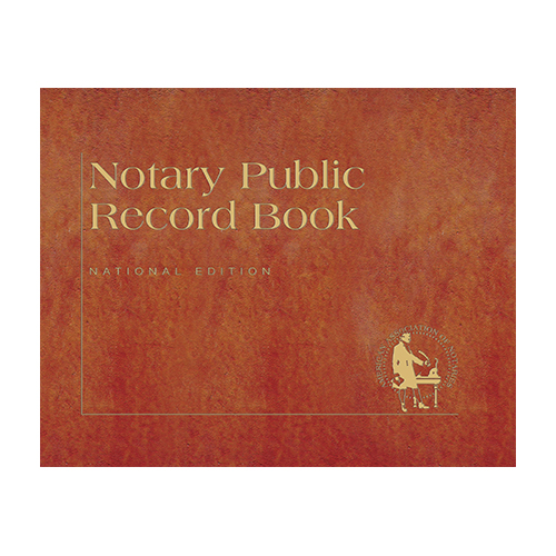 Nebraska Notary Public Journal (Record Book) - Traditional Brown Cover